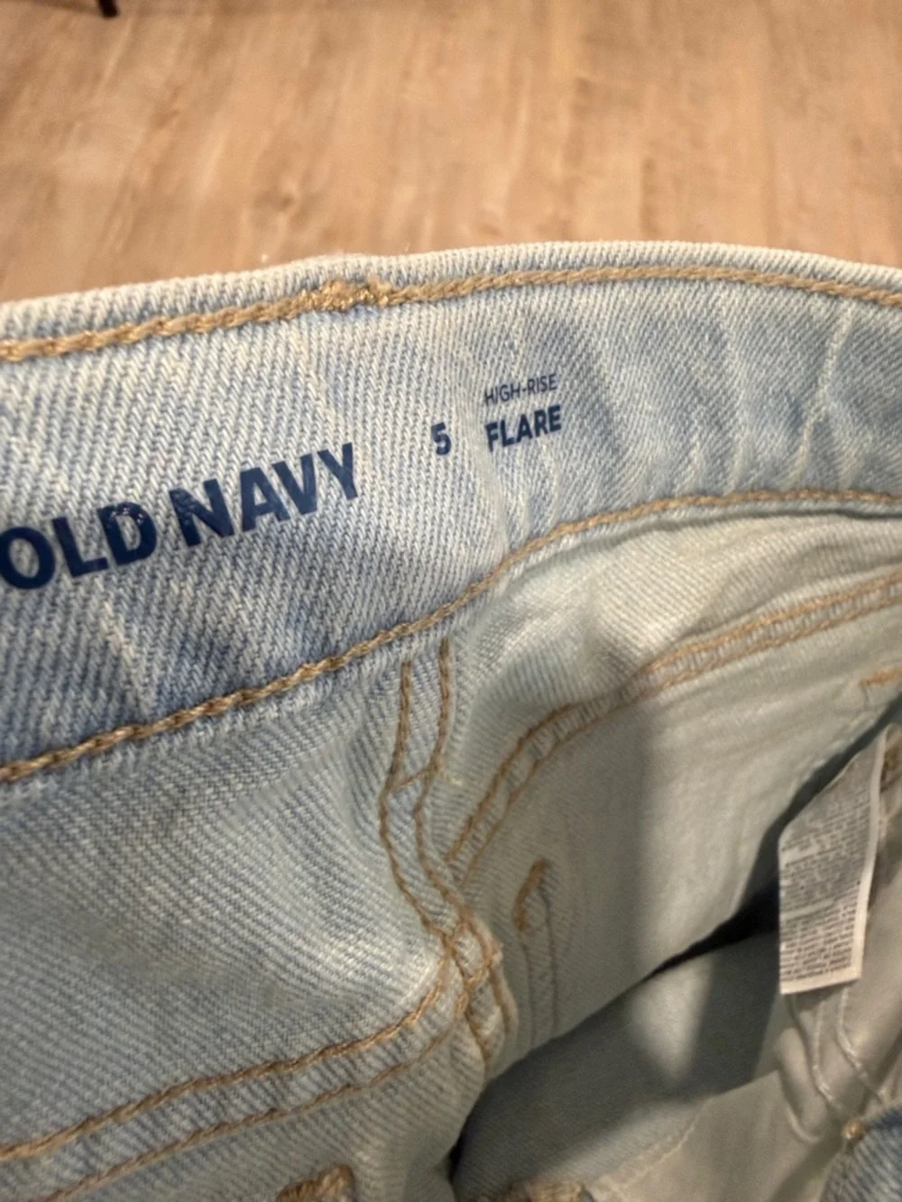 Old Navy Light Blue Distressed Flare Jeans - Kids